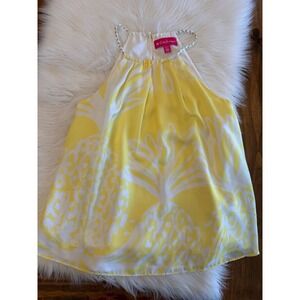 Lilly Pulitzer yellow pineapple tank size XS